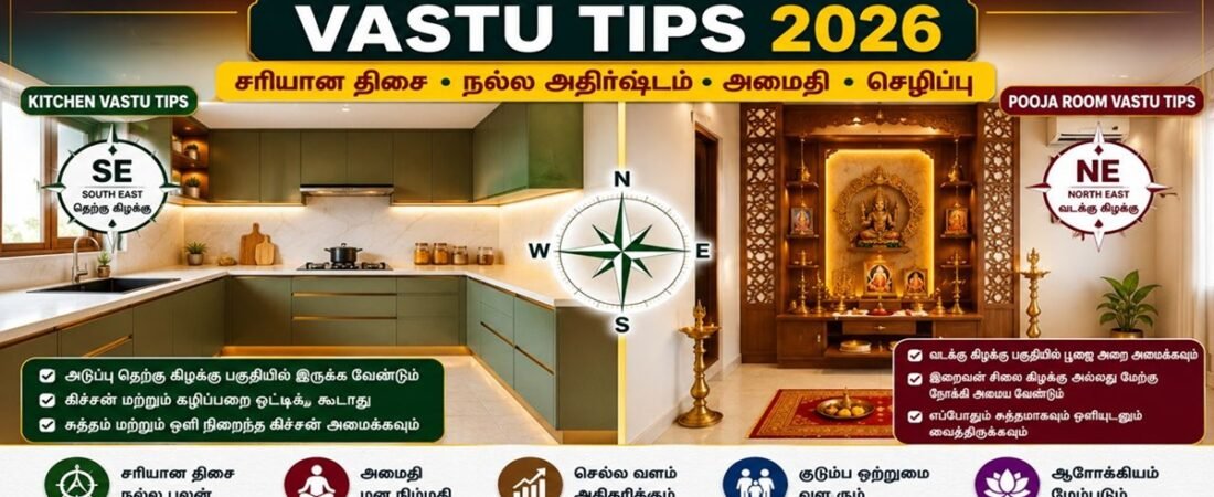 2026 வாஸ்து படி சமையலறை மற்றும் பூஜை அறை எங்கு இருக்க வேண்டும்?