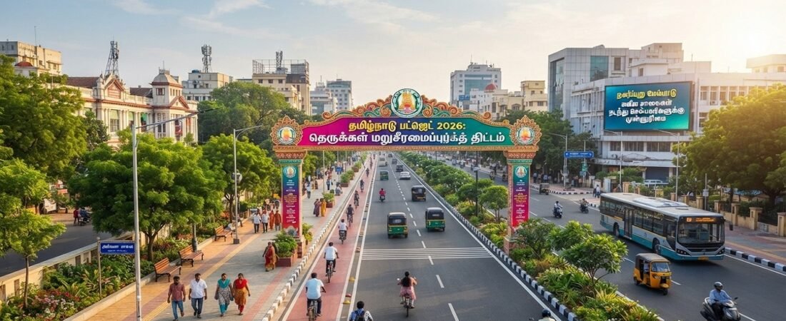 தமிழ்நாடு பட்ஜெட் 2026 : சிங்காரச் சென்னை 2.0 தெருக்கள் மறுசீரமைப்புத் திட்டம்!